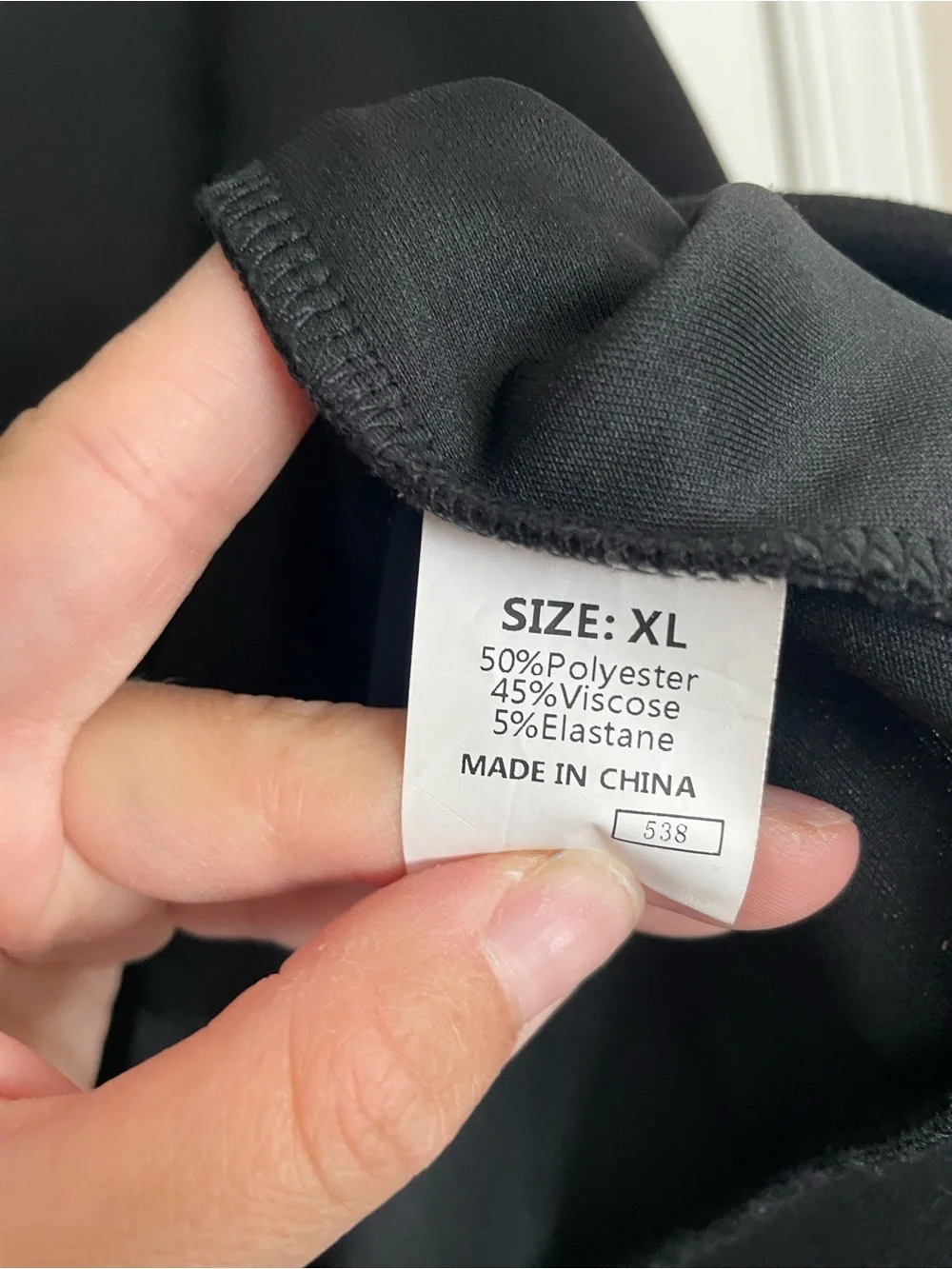 Black Funnel Neck Women's XL Sweater